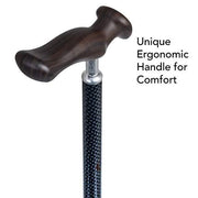 Carex Comfort Walking Cane - Walking Stick with an Ergonomic Extra Comfortable Grip - Senior.com Canes