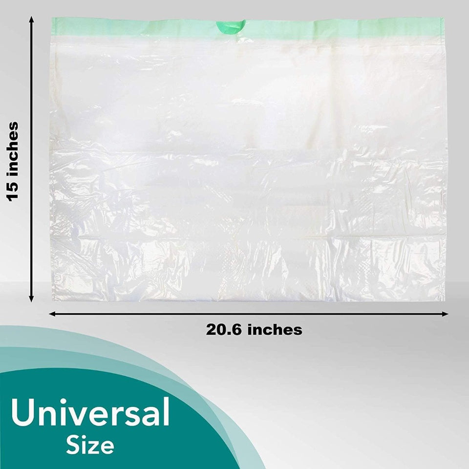 Cleanis Carebag Commode Liner with Super Absorbent Pad 20 Liners