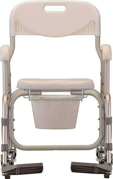 Nova Medical Deluxe Shower Chair and Commode with Wheels - Senior.com Commodes
