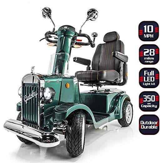 Gatsby X Vintage Heavy Duty Long Range Mobility Scooters - 35 Miles Per Charge - Senior.com Scooters
