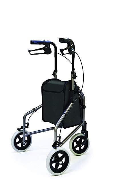 Lumex 3-Wheel Cruiser Folding Rollators with Storage Pouch - Senior.com Rollators