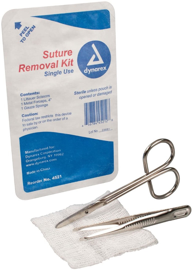 Dynarex Staple & Suture Removal Kits - Sterile - Senior.com Suture Kits