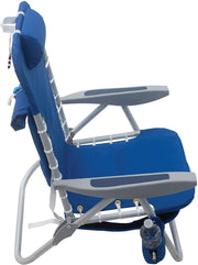 RIO Lace-up Aluminum Lightweight Removable Backpack Chair - Pacific Blue - Senior.com Portable Chairs