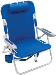 RIO Big Boy 4-Position 13" High Seat Backpack Beach Folding Chair - Senior.com Beach Chairs