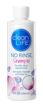 Clean Life No-Rinse Shampoo and Conditioner Bundle - 8 fl oz per Bottles - Senior.com Shampoo & Conditioner Sets