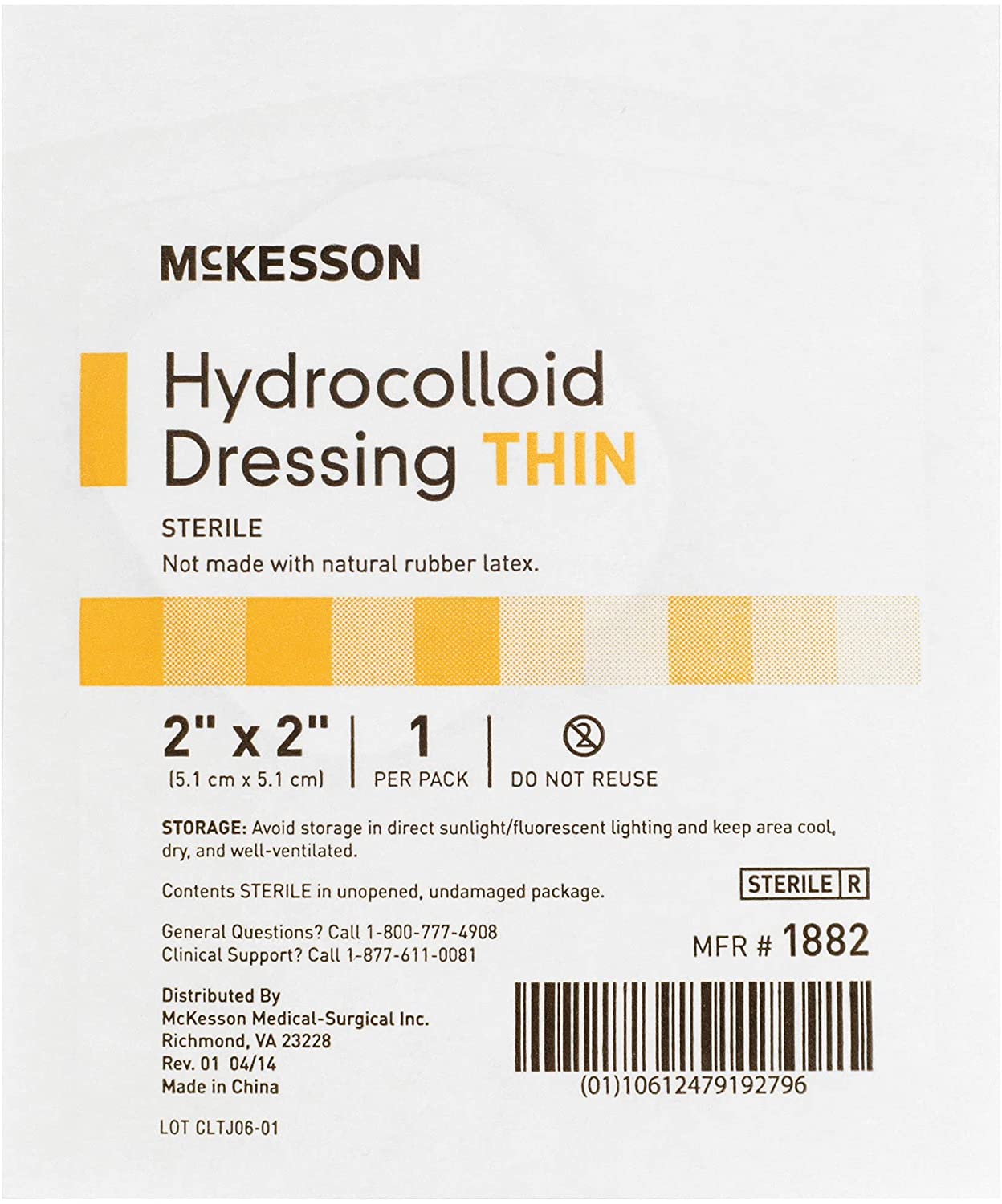 McKesson Hydrocolloid Dressing - Thin Flexible Square Pads - Senior.com Hydrocolloid Dressings