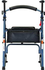 Nova Medical Lightweight Folding Cruiser II Walker Hybrid - Blue - Open Box - Senior.com walkers