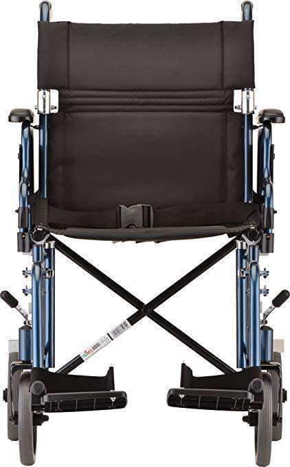 Nova Medical 349 19" Transport Chair with Detachable Arms & Swing Away Foot Rests - Senior.com Transport Chairs