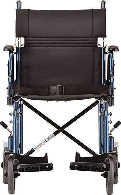 Nova Medical 19" Transport Chair with Detachable Arms & Swing Away Foot Rests - Open Box - Senior.com Transport Chairs