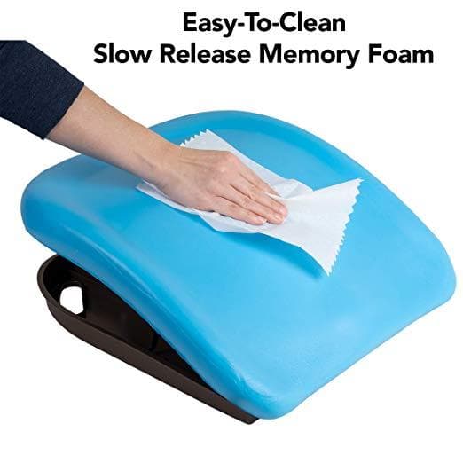 Carex Memory Foam Seat Cushion, Blue