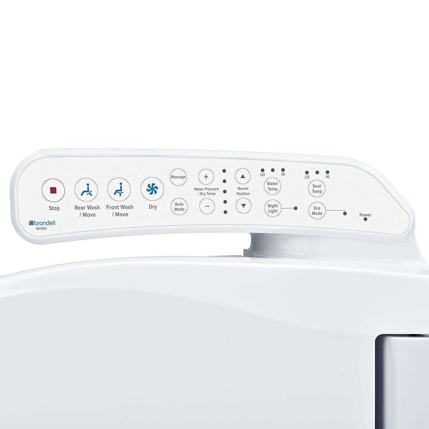 Brondell Swash 400 Bidet Seat with Air Dryer and Stainless-Steel Nozzle – Nightlight & Nozzle Oscillation - Senior.com Bidets