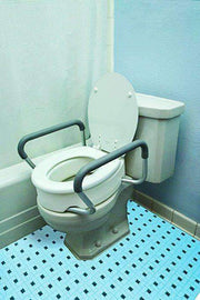 Essential Medical Supply Toilet Seat Risers with Removable Arms - Senior.com Raised Toilet Seats