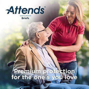 Attends Advanced Unisex Briefs with Advanced Dry-Lock Technology for Adult Incontinence Care-Case - Senior.com briefs