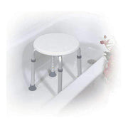 Drive Medical Adjustable Height Bath Stool White - Senior.com Bath Benches & Seats