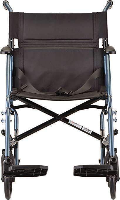 Nova Medical 18" Lightweight Aluminum Folding Transport Chair - Open Box - Senior.com Transport Chairs