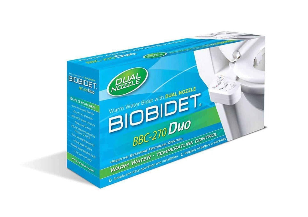 Bio Bidet Duo Dual Nozzle Hot And Cold Fresh Water Sprayer BB-270