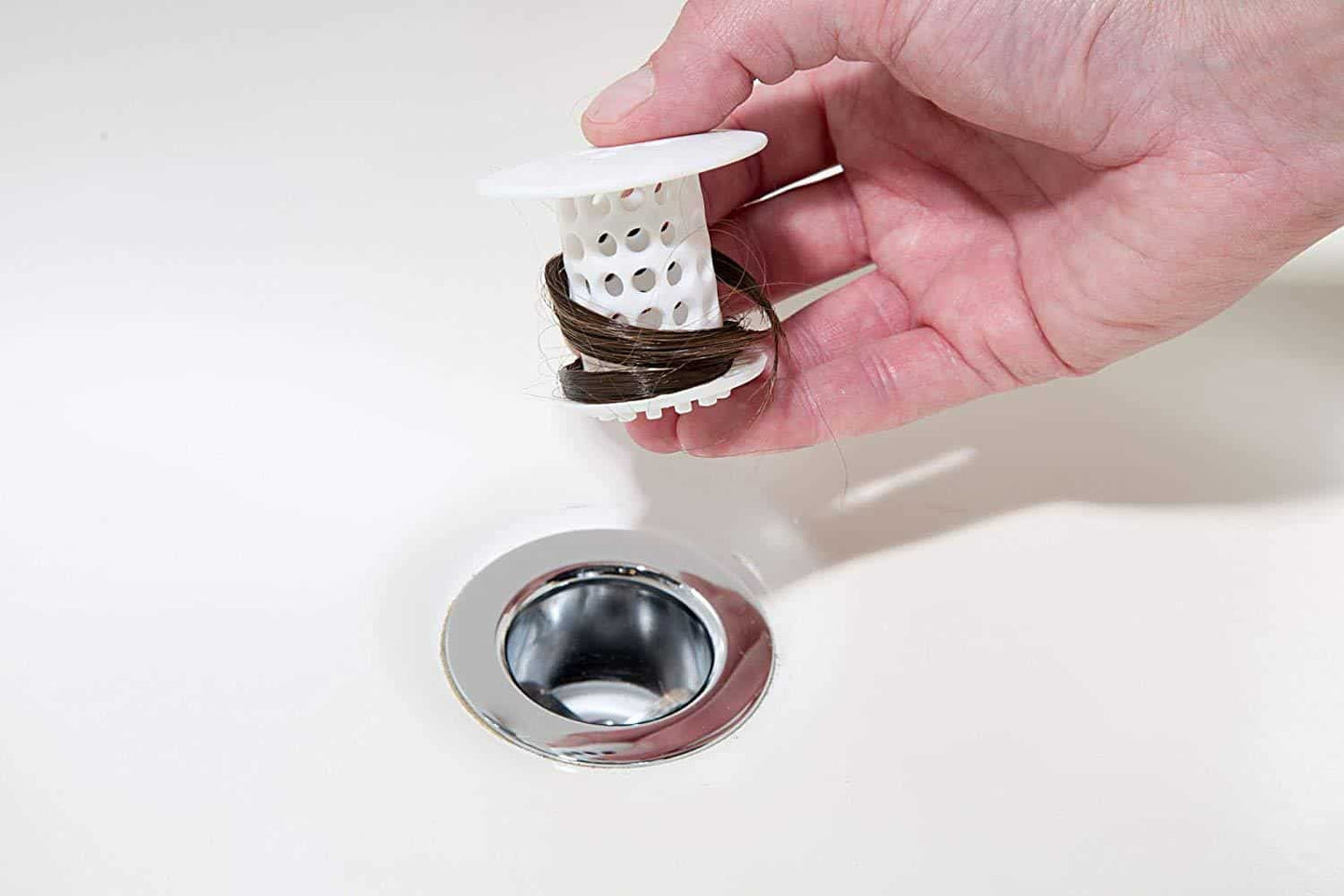 TubShroom - The Revolutionary Tub Drain Protector All-In-One Hair Catcher/Strainer/Snare - Senior.com Bathroom Accessories