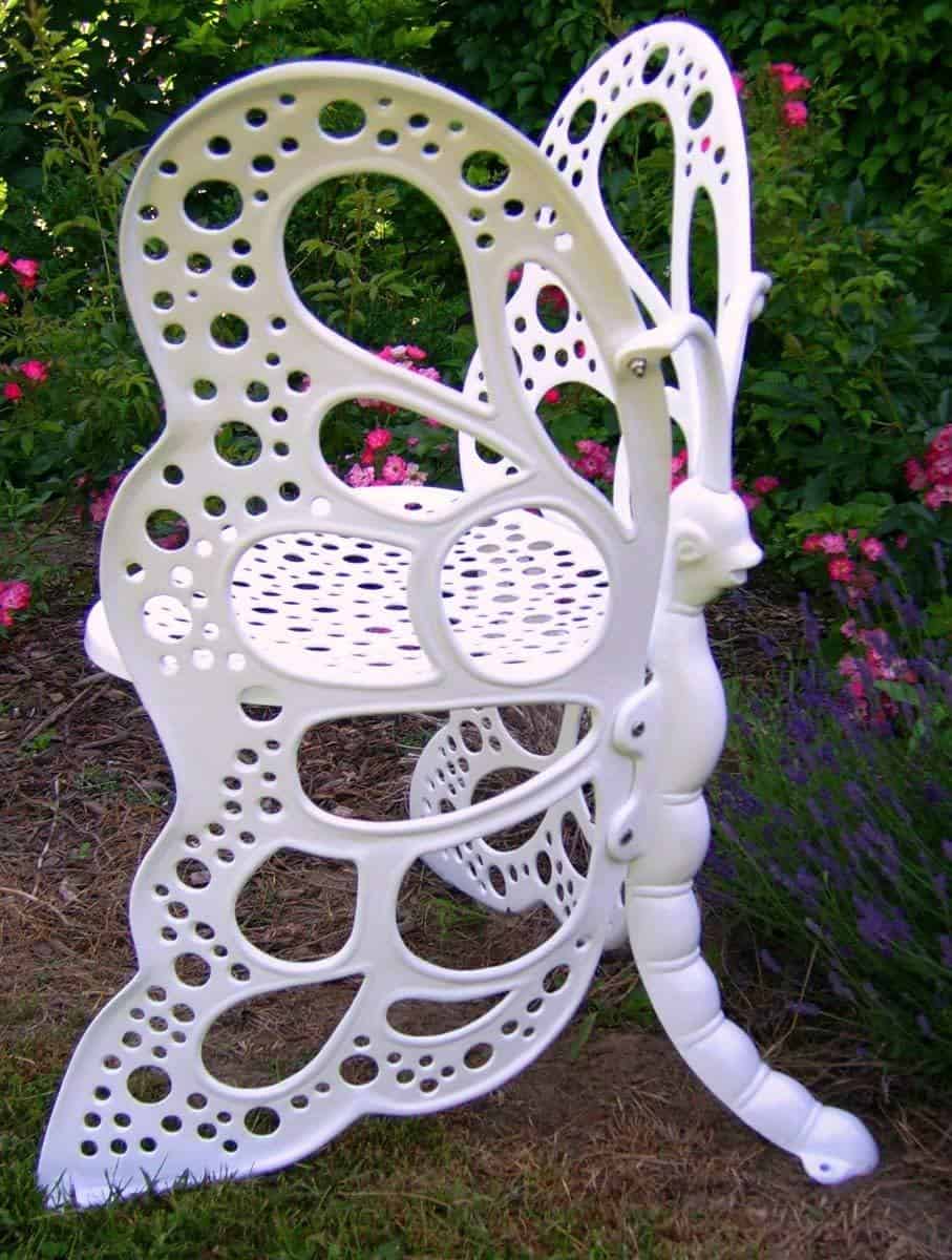 Butterfly garden chair and footstool hot sale