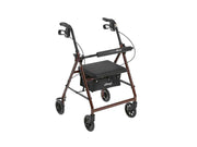 Drive Medical Rollator Rolling Walker with 6" Wheels, Fold Up Removable Back Support & Padded Seat - Senior.com Rollators