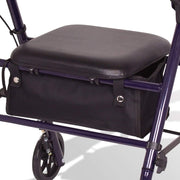Carex Steel Rollator Rolling Walker with Seat and Back Support - Senior.com Rollators