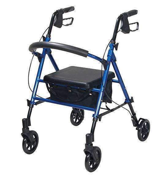 Drive Medical Adjustable Height Rollators with 6" Casters - Senior.com Rollators
