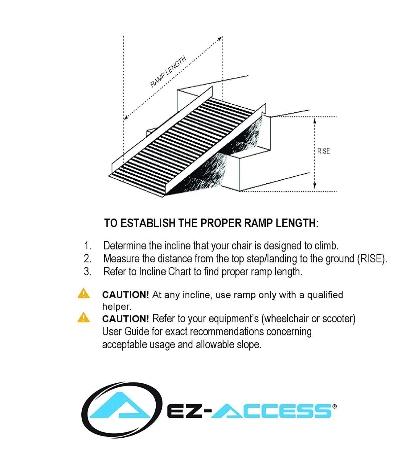 EZ-ACCESS Gateway 3G Portable Solid Surface Mobility Ramps with Two-Line Handrails - Senior.com Mobility Ramps