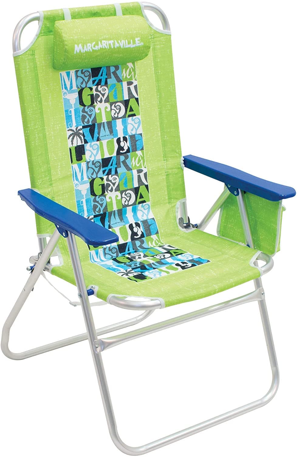 Margaritaville 4-Position Backpack Beach Chair, Pacific Blue