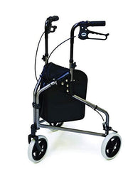 Lumex 3-Wheel Cruiser Folding Rollators with Storage Pouch - Senior.com Rollators