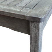 Vifah Renaissance Outdoor 7-Piece Wood Patio Rectangular Table Dining Set - Gray - Senior.com Outdoor Dining Sets