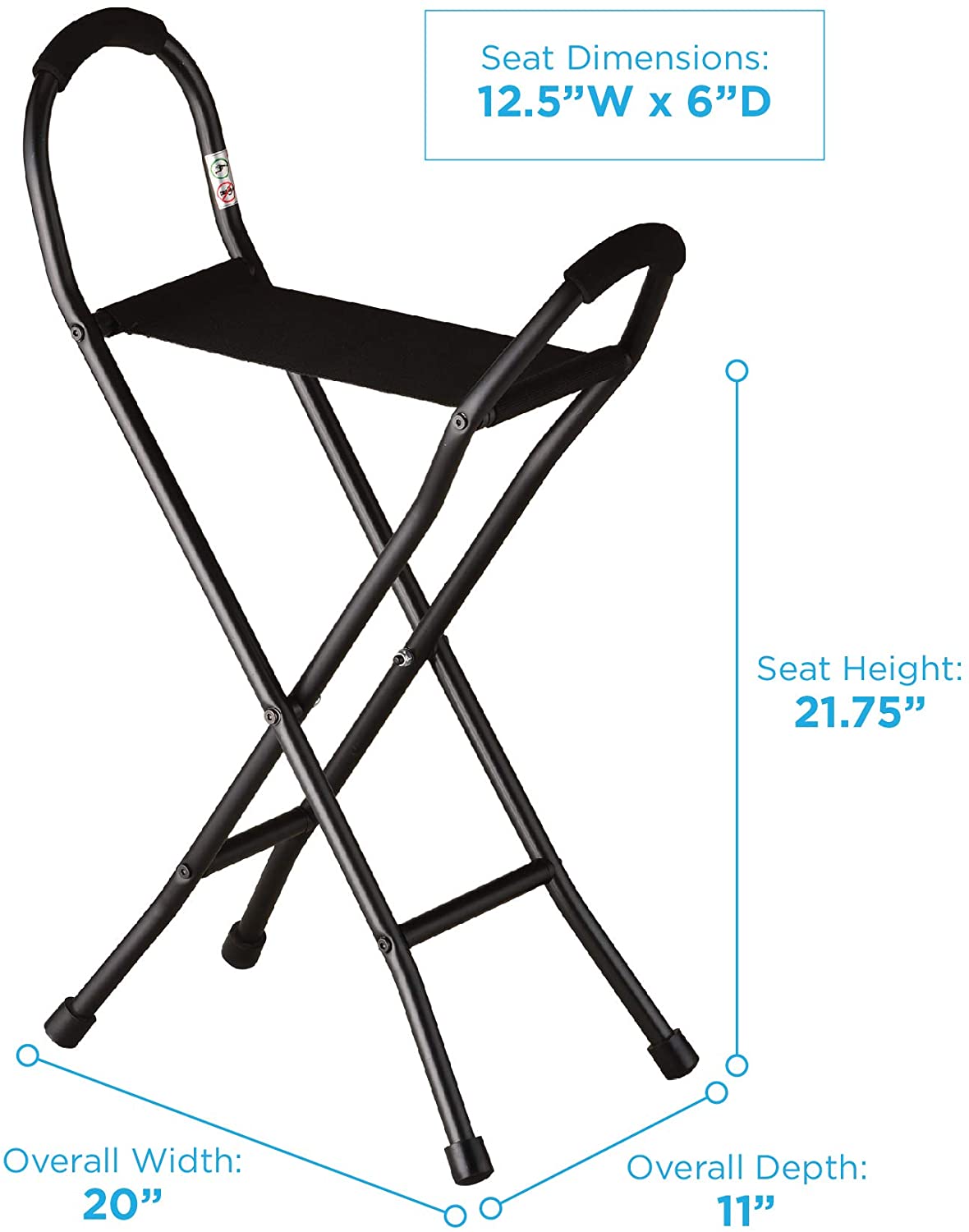 Seat Cane Folding & Adjustable, Nova