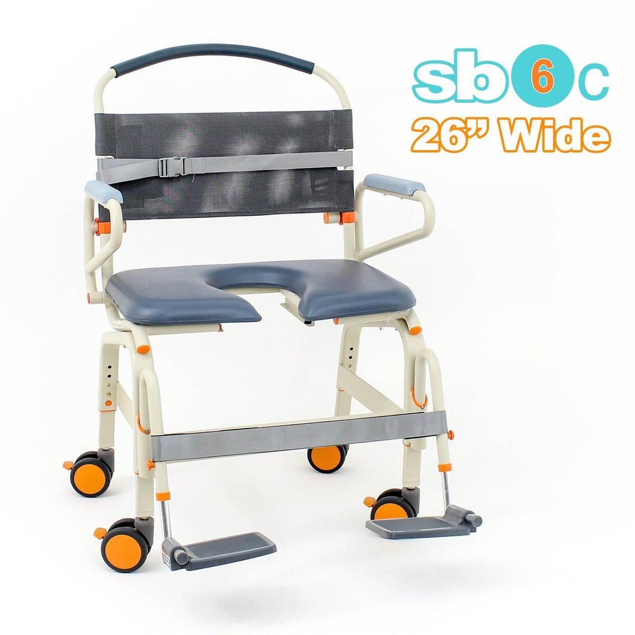 ShowerBuddy RollIn Bariatric Extra Wide Mobile Shower Chairs