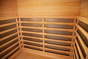 SUNHEAT Ultra-Low EMF 2 Person Sauna with Dual Touch Panel Controls and LED Display - Senior.com Saunas