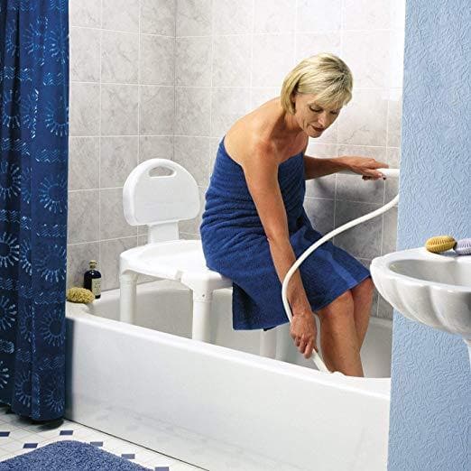 Carex Bariatric Bath Seat And Shower Chair With Back and Anti-Slip Feet - Senior.com Bath Benches & Seats