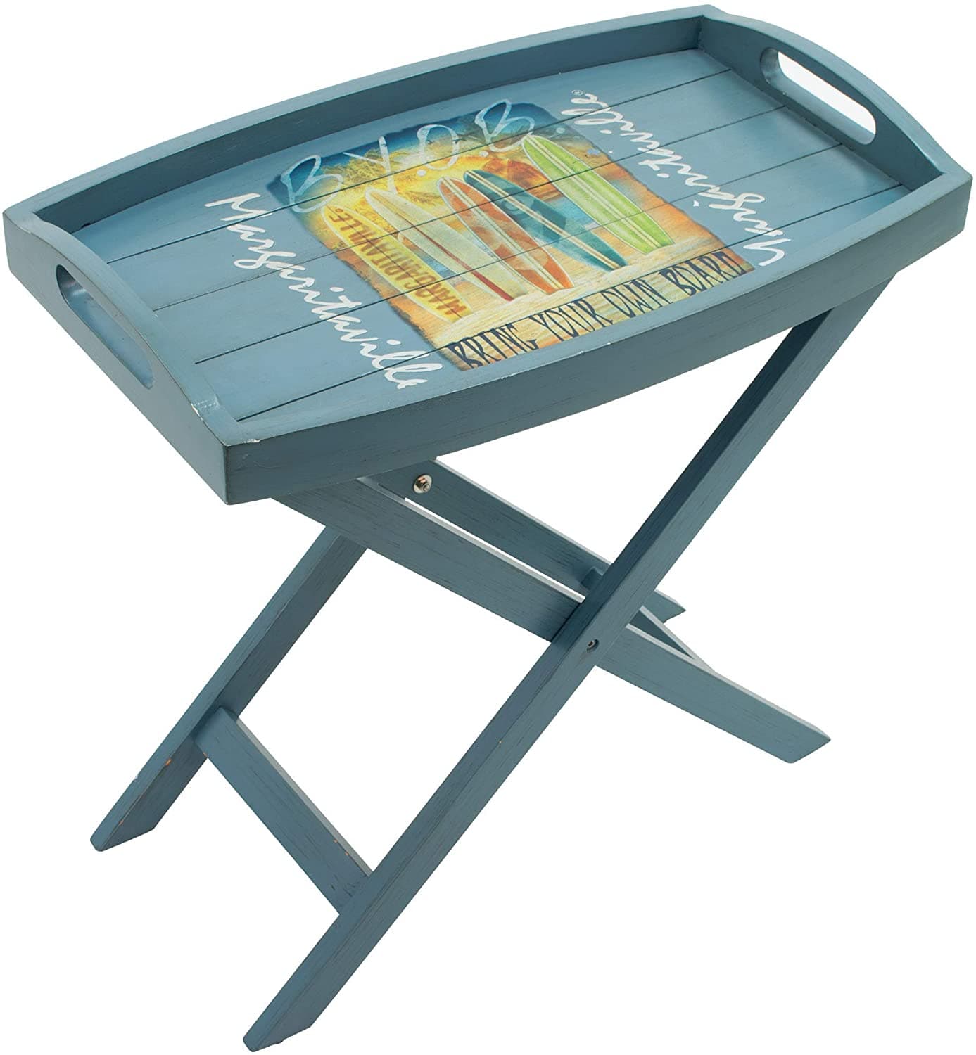 Margaritaville Folding Butler Table - Bring Your Own Board - Senior.com Side Tables