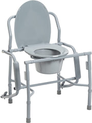 Drive Medical Steel Drop Arm Bedside Commode with Padded Arms - Senior.com Commodes