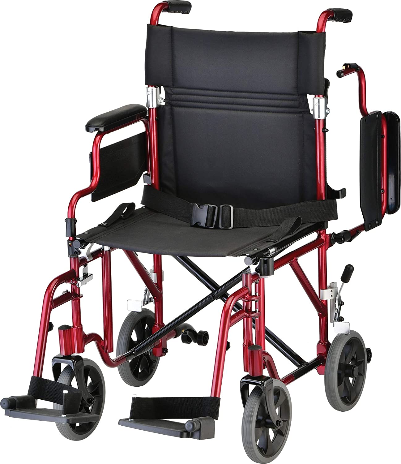Nova Medical 349 19" Transport Chair with Detachable Arms & Swing Away Foot Rests - Senior.com Transport Chairs