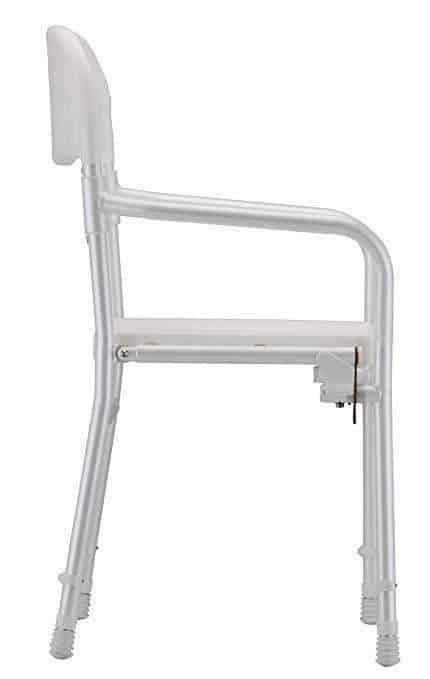 NOVA Medical Folding Shower Chair with U-Shaped Cutout & Back Support - Senior.com Bath Benches & Seats