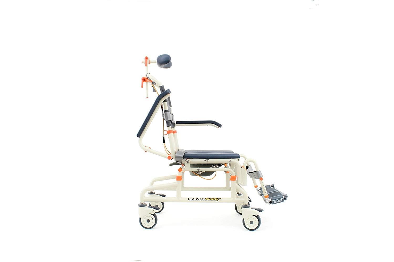 ShowerBuddy Roll-in Shower Chair with Tilt and Removable Commode System - Senior.com Shower chairs