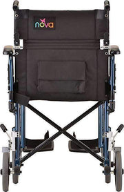 Nova Medical 19" Transport Chair with Detachable Arms & Swing Away Foot Rests - Open Box - Senior.com Transport Chairs