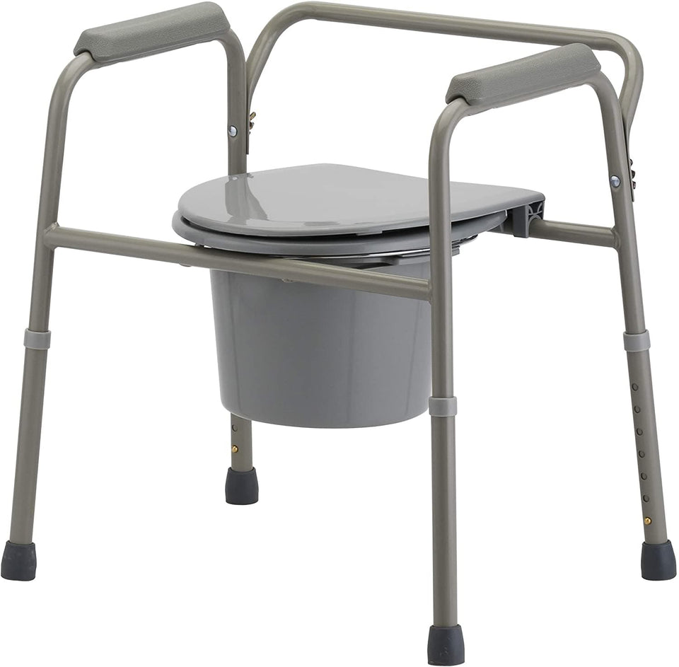Nova Medical 3in1 Lightweight Bedside Commode & Toilet Safety Frame