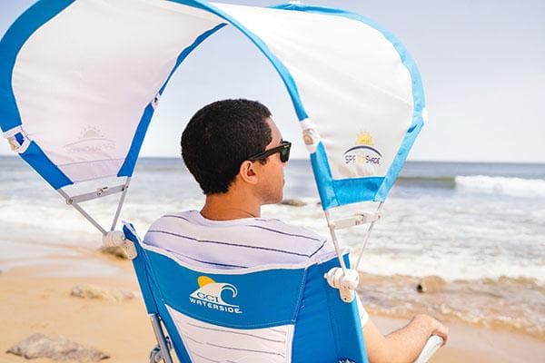 GCI Outdoor SPF SunShade Captain s Chair with Bag Cup Holder