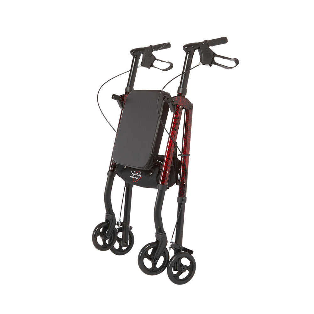 Lifestyle Mobility Aids Royal Universal Lightweight Folding Rollator - Senior.com Rollators