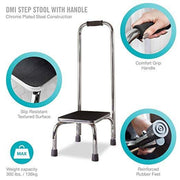 DMI Foot Stools with Non Skid Rubber Tips and Platform Grip - Senior.com Step Stools