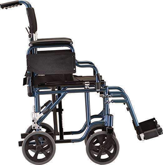 Nova Medical 349 19" Transport Chair with Detachable Arms & Swing Away Foot Rests - Senior.com Transport Chairs