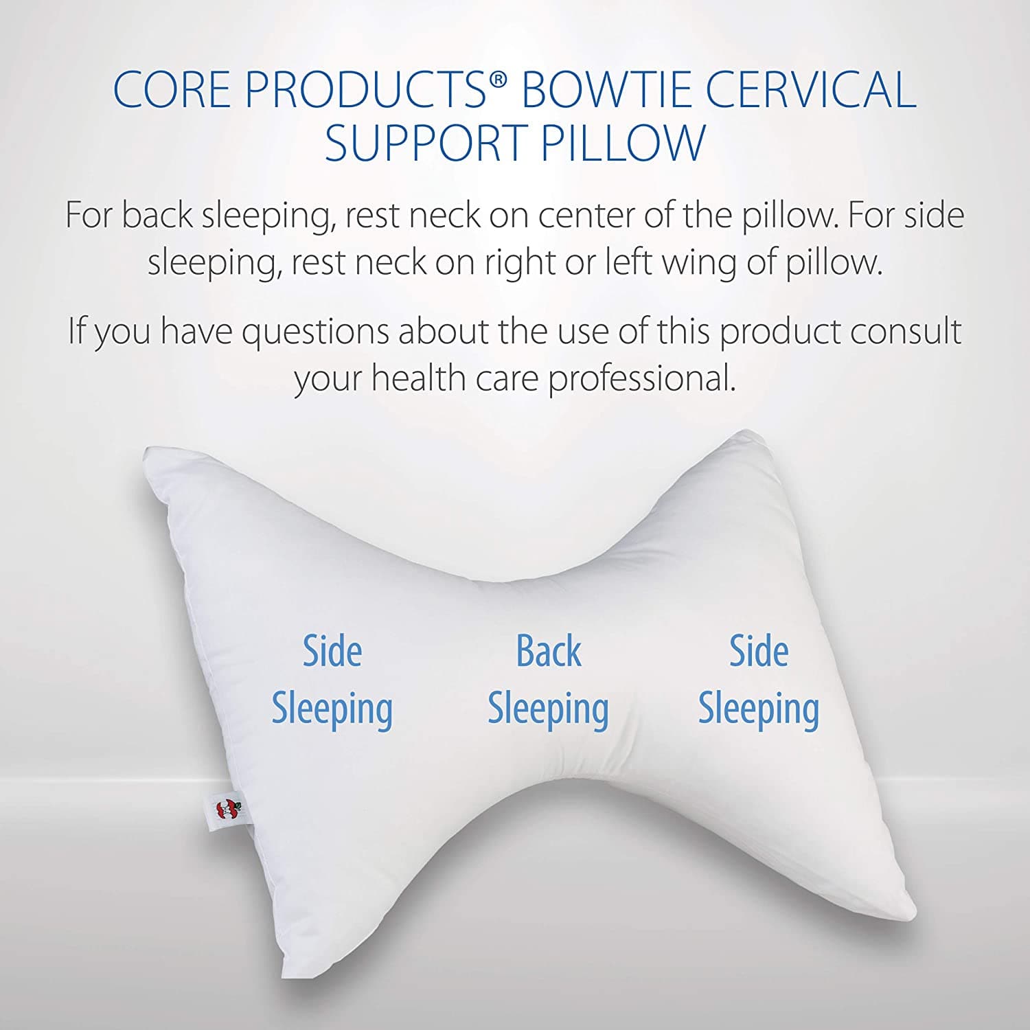 Core Products Contoured BowTie Pillow - Senior.com Pillows