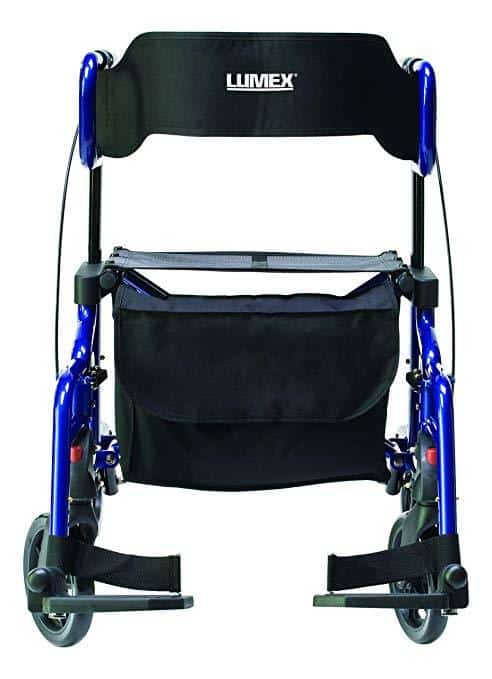 Lumex Lightweight Folding Hybrid LX Rollator & Transport Chair - Senior.com Rollators