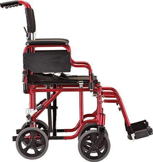 Nova Medical 349 19" Transport Chair with Detachable Arms & Swing Away Foot Rests - Senior.com Transport Chairs