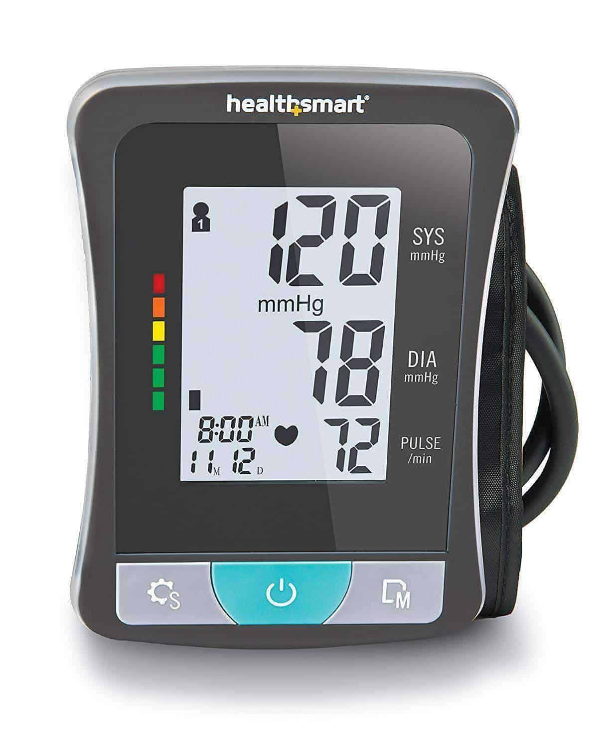 HealthSmart Blood Pressure Monitor for Upper Arm with Clinically Accurate LCD Screen - Senior.com Blood Pressure Monitors