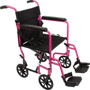 ProBasics Lightweight Folding Transport Wheelchair - 19” Seat - Senior.com Transport Chairs