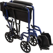 ProBasics Lightweight Folding Transport Wheelchair - 19” Seat - Senior.com Transport Chairs